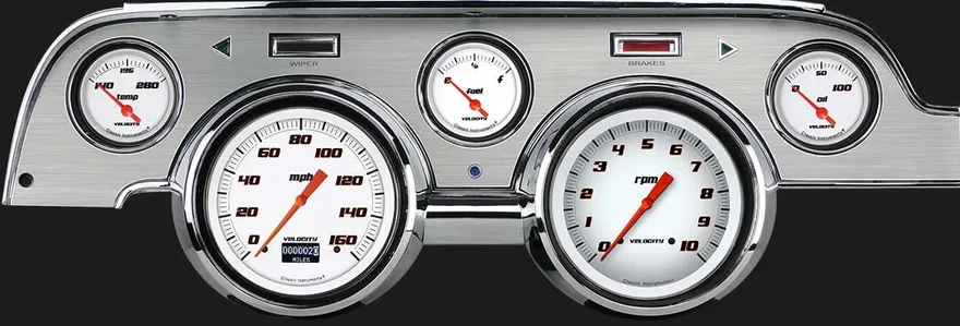 Velocity White 1967-68 Mustang