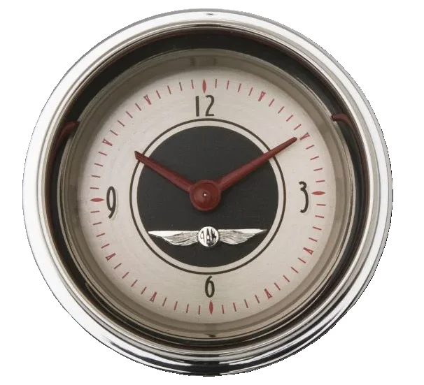 American Nickel 2-1/8" Clock W/Reset