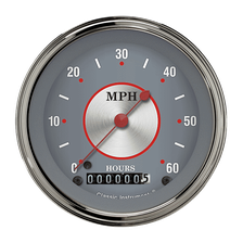 Silver Series 3-3/8" Low Speed Speedometer Gauge image 1