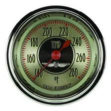 All American Nickel 2-1/8" Full Sweep Water Temp Gauge image 1