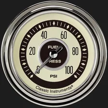 Nostalgia VT 2-5/8" Fuel Pressure Gauge (100 PSI) image 1