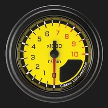 AutoCross Yellow 2-1/8" Tachometer Gauge image 1
