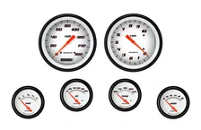 Velocity White Six Gauge Set image 1