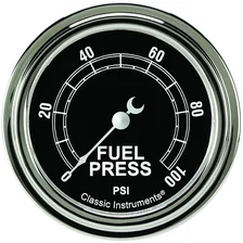 Traditional 2-5/8" Fuel Pressure Gauge (100 PSI) image 1