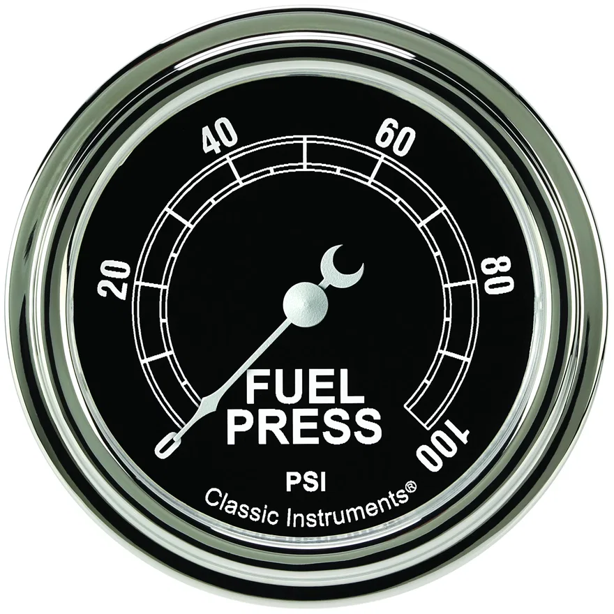 Traditional 2-5/8" Fuel Pressure Gauge (100 PSI)
