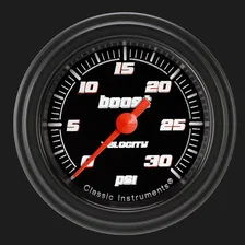 Velocity Black 2-1/8" Boost Gauge (30 PSI) image 1
