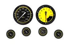 AutoCross Yellow Six Gauge Set image 1