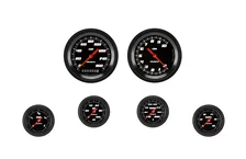 Velocity Black Six Gauge Set image 1