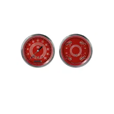 V8 Red Steelie Two Gauge Set image 1