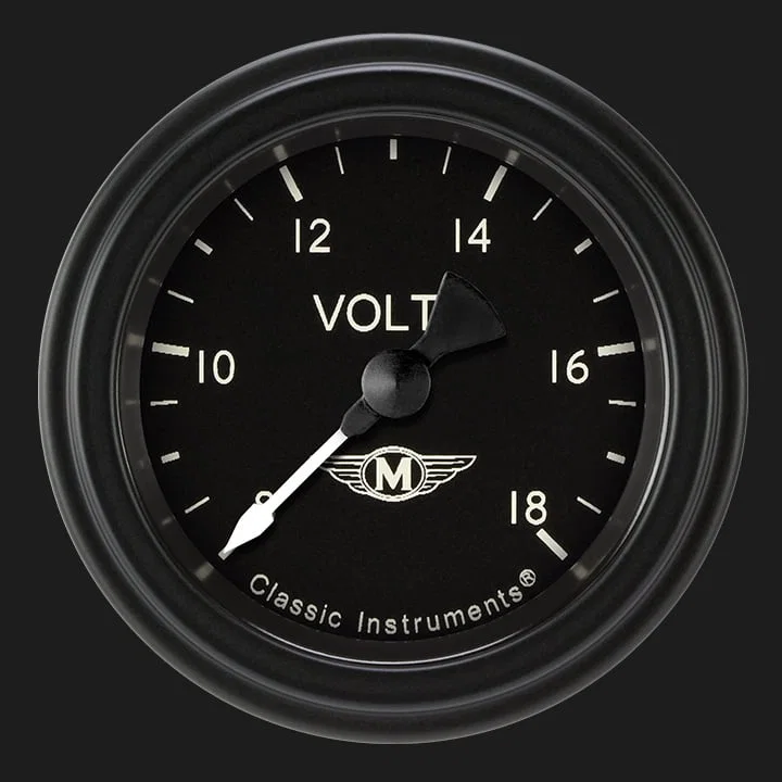 Moal Bomber 2-1/8" Volt Gauge