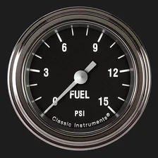 Hot Rod 2-1/8" Fuel Pressure Gauge (15 PSI) image 1