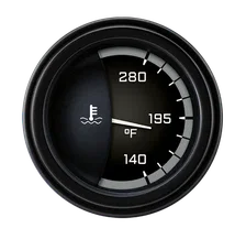 AutoCross Gray 2-1/8" Water Temperature Gauge image 1