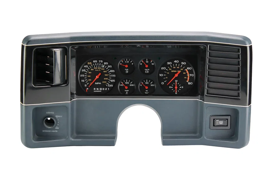 Chevy G-Body Direct Fit Gauge Package with Overdrive Gear Indicator