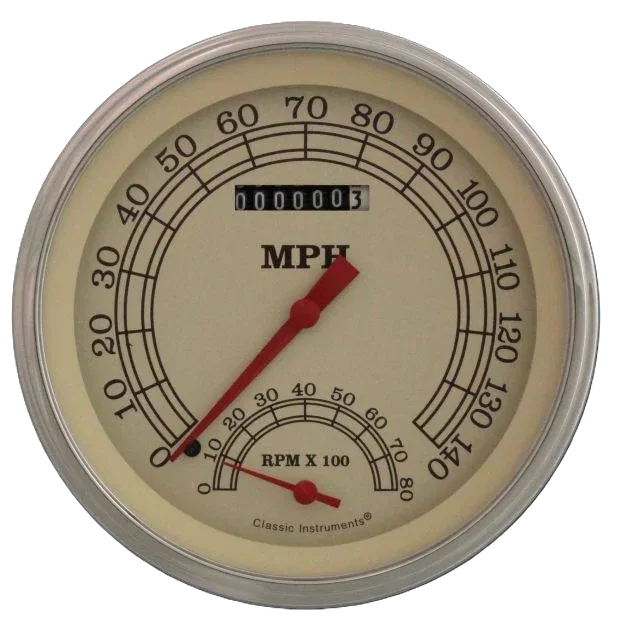 Vintage 5" Speedtachular Speedometer Gauge