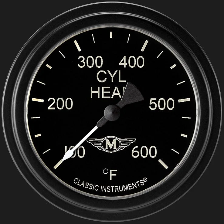 Moal Bomber 2-5/8" Cylinder Head Tempature Gauge