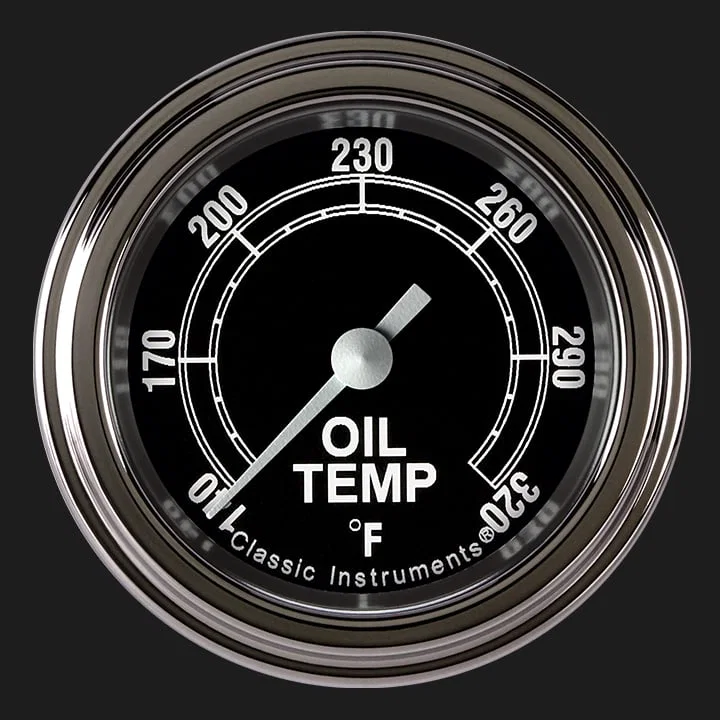 Traditional 2-1/8" Oil Temperature Gauge