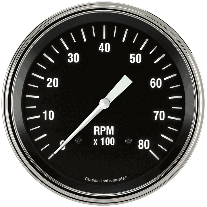 Hot Rod 5" Tachometer Gauge (8000 RPM)