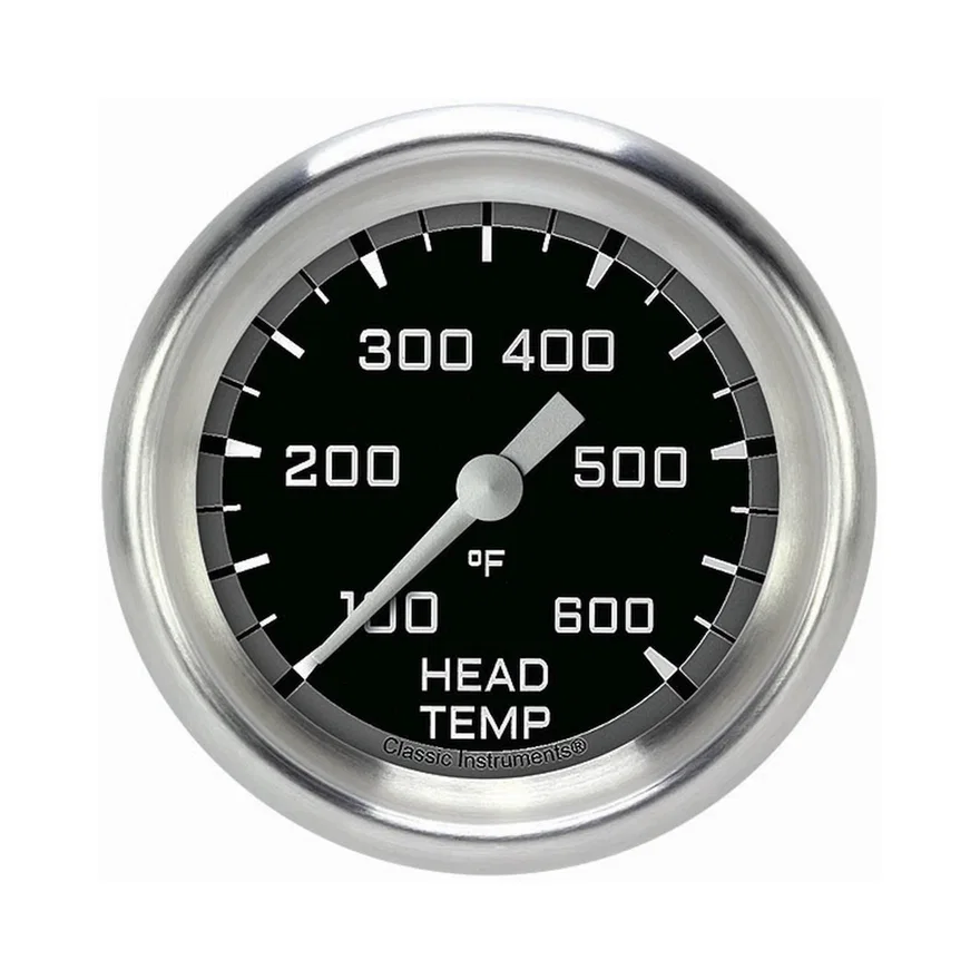 Autocross Gray 2-5/8" Cylinder Head Tempature Gauge