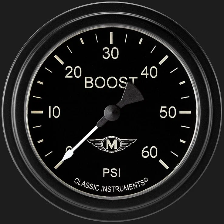Moal Bomber 2-5/8" Boost Gauge (60 PSI)