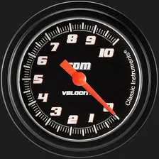 Velocity Black 2-5/8" Tachometer Gauge image 1