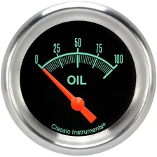 G/Stock 2-5/8" Oil Pressure Electric Gauge (100 PSI) image 1