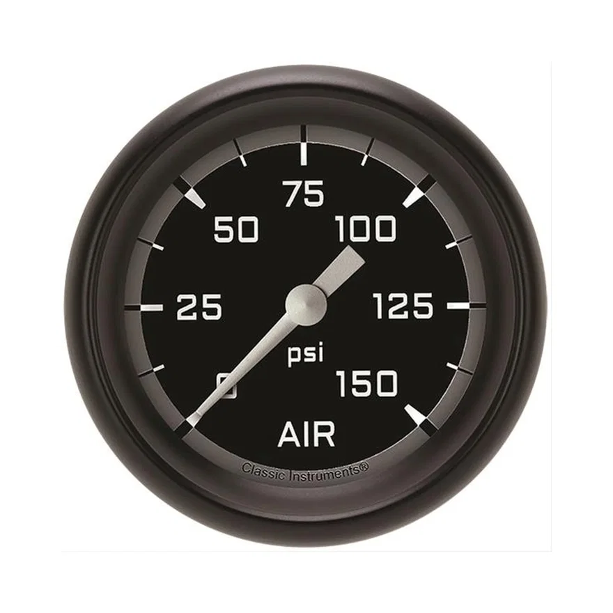 Autocross Gray 2-5/8" Air Pressure Gauge
