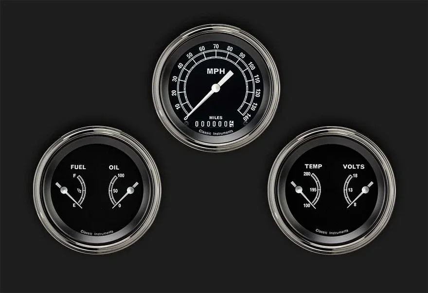 Traditional 3" Speedo/2 Duals-GM