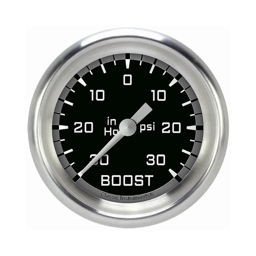 Autocross Gray 2-5/8" Boost/Vacuum Gauge