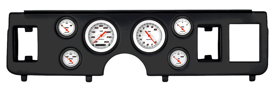 Velocity White Series Short Sweep Gauge Set for Ford Mustang