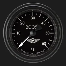 Moal Bomber 2-1/8" Boost Gauge (60 PSI) image 1
