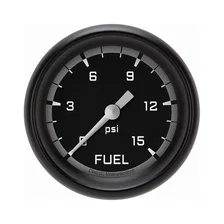 Autocross Gray 2-5/8" Fuel Pressure Gauge (15 PSI) image 1