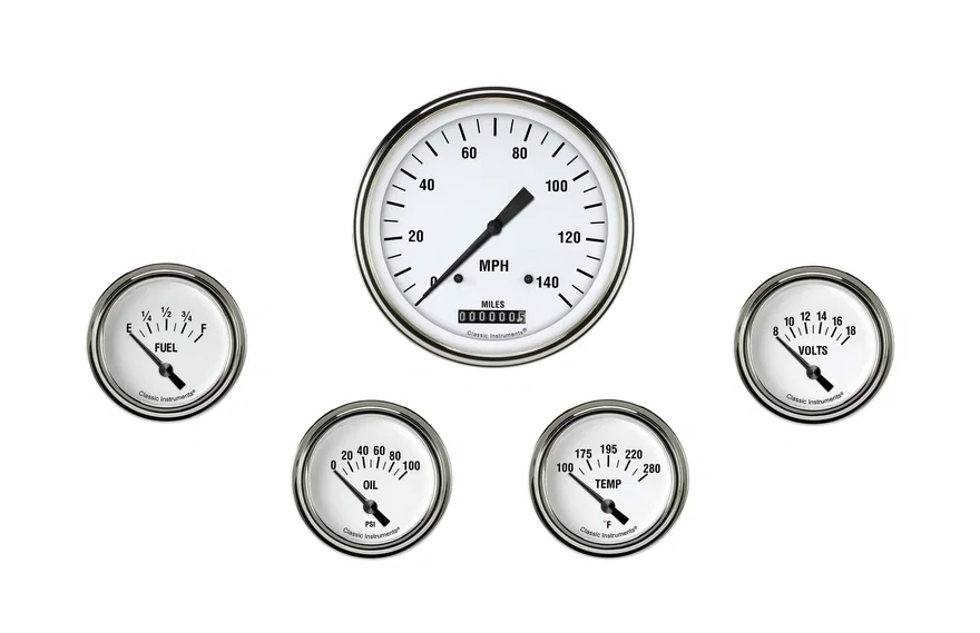 White Hot Five Gauge Set