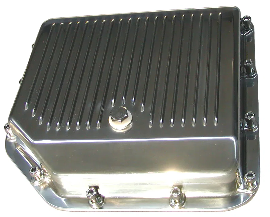 GM TH350 Polished Die Cast Aluminum Pan (Stock Depth)