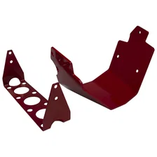 Red Powerglide Aluminum Transmission Shield image 1