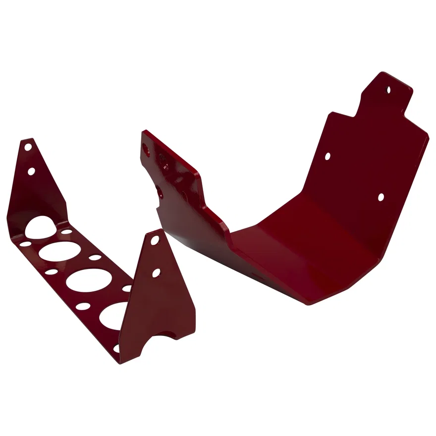 Red Powerglide Aluminum Transmission Shield