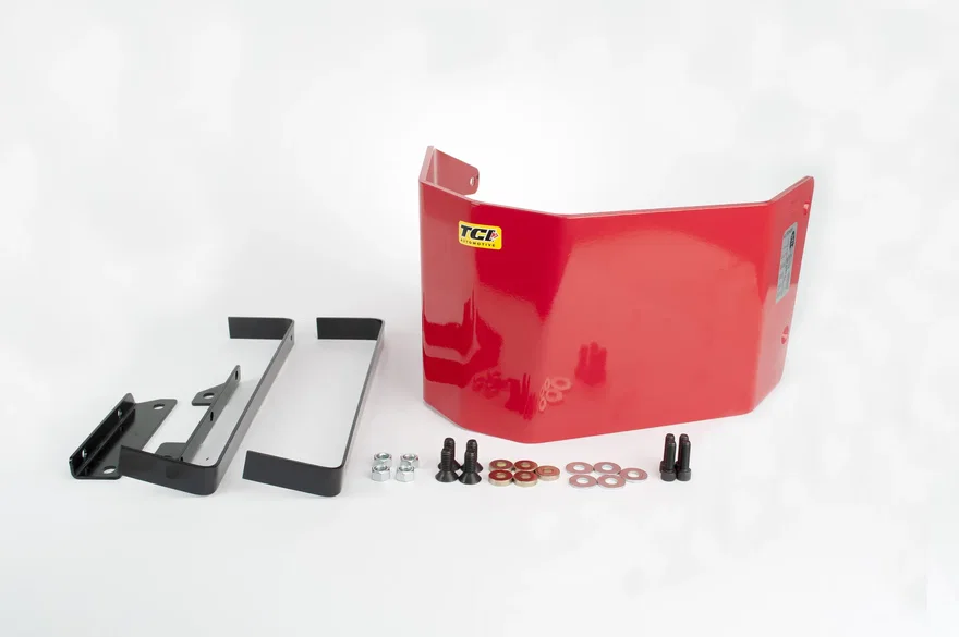 Red TH400 Aluminum Transmission Shield