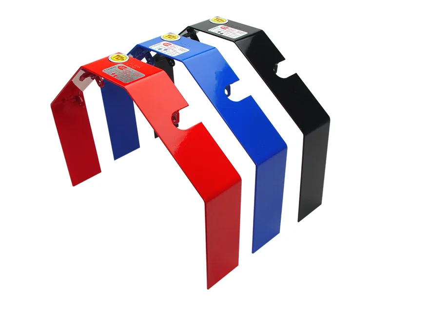 Blue Powder-Coated Flexplate Safety Shield for Chevrolet