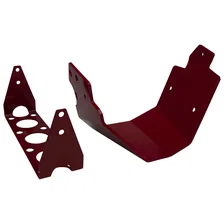 Red Powerglide Aluminum Transmission Shield image 3