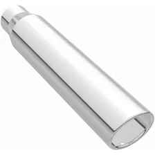 3.5in. Round Polished Exhaust Tip image 2