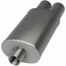 Street 5 X 8in. Oval Straight-Through Performance Exhaust Muffler image 3