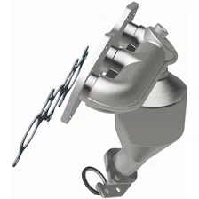 Front OEM Grade Federal / EPA Compliant Direct-Fit Manifold Catalytic Converter image 3