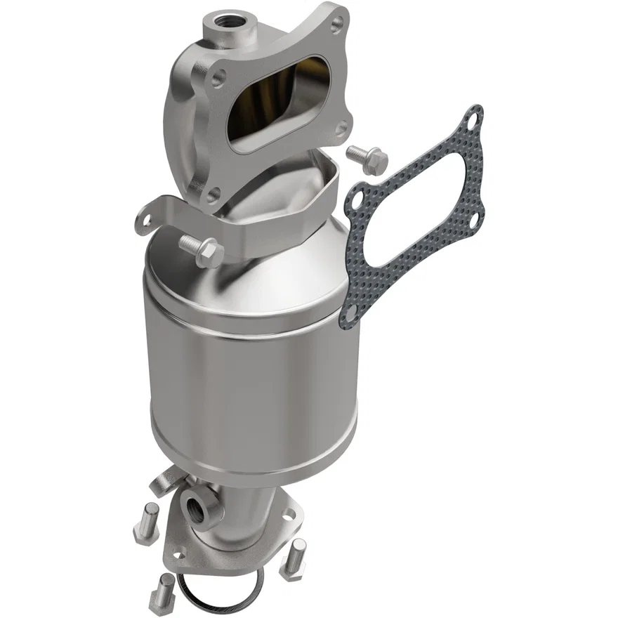 Front 2008-2014 Honda Accord 3.5L California Grade CARB Compliant Direct-Fit Manifold Catalytic Converter