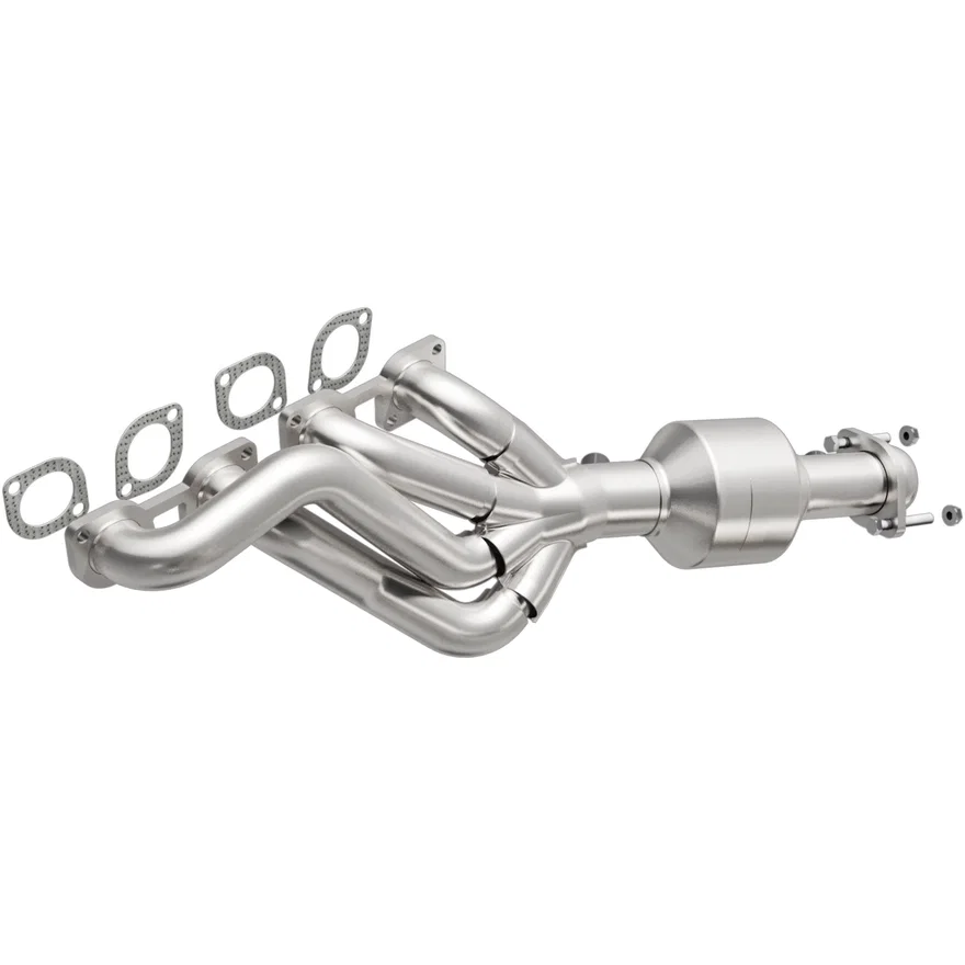 Left OEM Grade Federal / EPA Compliant Direct-Fit Manifold Catalytic Converter for BMW