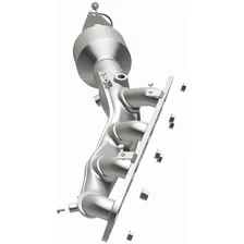 Left OEM Grade Federal / EPA Compliant Direct-Fit Manifold Catalytic Converter image 2