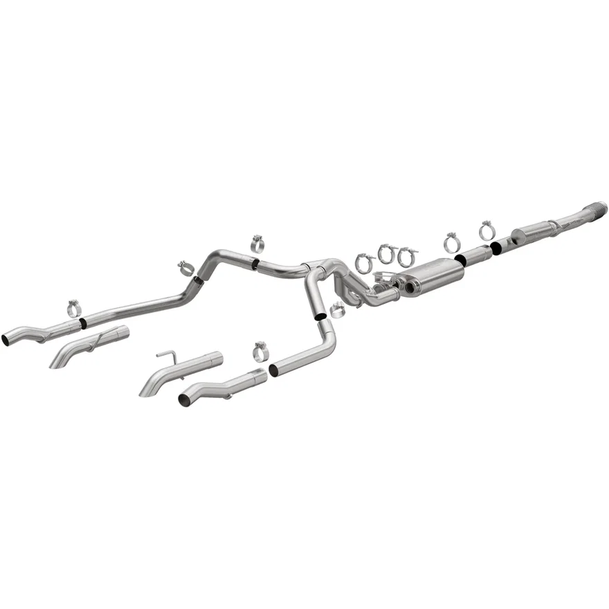 ® 2024-2026 Chevrolet Silverado 1500 ZR2 6.2L | 2024-2026 GMC Sierra 1500 AT4X 6.2L Overland Series™ Cat-Back Performance Exhaust System