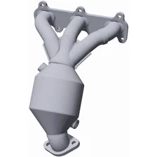 Rear OEM Grade Federal / EPA Compliant Direct-Fit Manifold Catalytic Converter image 3
