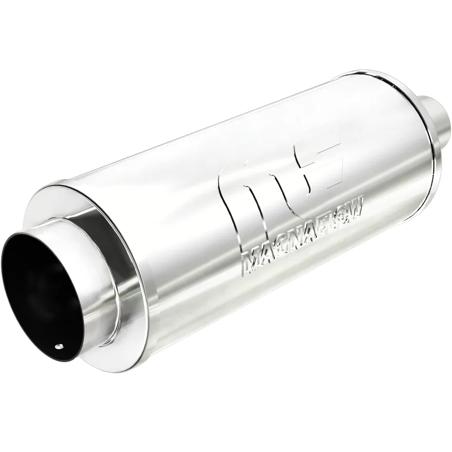 Street 6in. Round Straight-Through Performance Exhaust Muffler