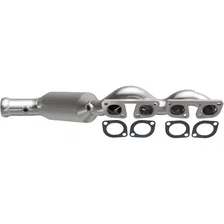 Left 2007-2010 BMW X5 4.8L California Grade CARB Compliant Direct-Fit Manifold Catalytic Converter image 1
