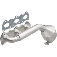 Left California Grade CARB Compliant Direct-Fit Manifold Catalytic Converter image 1