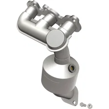 Front OEM Grade Federal / EPA Compliant Direct-Fit Manifold Catalytic Converter image 1